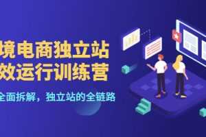 （3014期）跨境电商独立站高效运行训练营，6个章节全面拆解，独立站的全链路