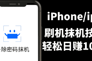 (2621期)另类出售iPhone刷机抹机技术,一天100+左右 !