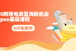（1400期）2020跨境电商蓝海新机会-shopee基础课程：简单粗暴日报爆千单（27节课）