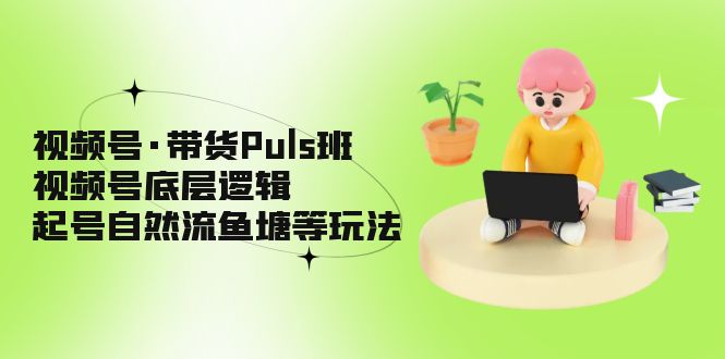 （5027期）视频号·带货Puls班，视频号底层逻辑，起号自然流鱼塘等玩法-韬哥副业项目资源网