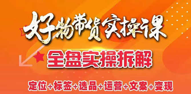 （2550期）抖音好物带货实操课：全盘拆解抖音好物带货号全套流程打法