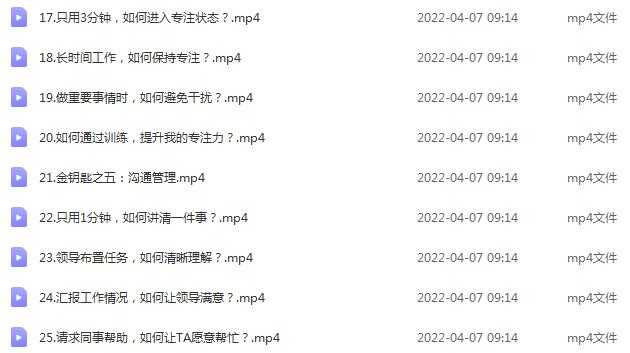（2493期）《时间管理的5把金钥匙》提升你的时间和生活掌控力 做高效能人士