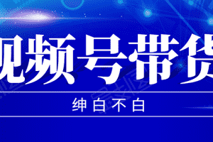 （1502期）2020年9月红利项目：视频号带货，实测单个账号稳定日收入300左右（附素材）
