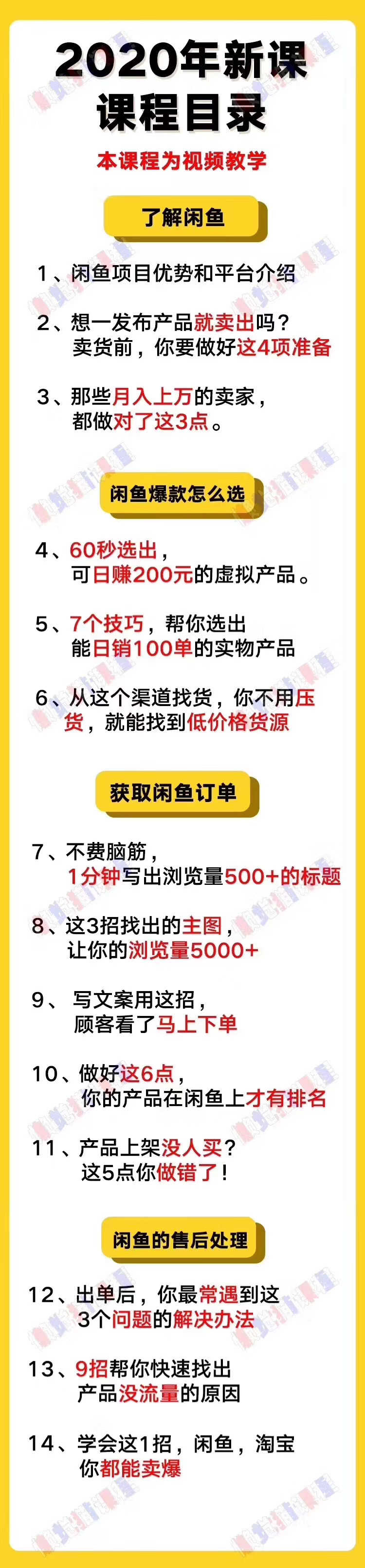 （1292期）懒觉猫闲鱼初级+高级课程 – 副业月入过万实操讲解 纯干货（无水印）