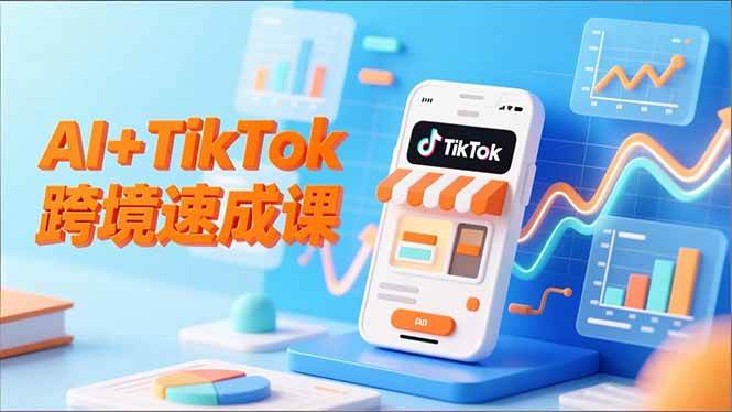 AI+TikTok跨境速成课，智能翻译、店铺定位、流程拆解，高效运营-汇创资源网-一个提供最全的虚拟资源网站