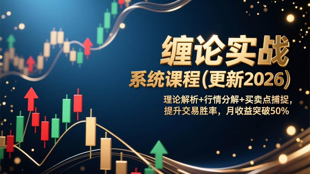 缠论实战课程(更新 理论解析+行情分解+买卖点捕捉 提升交易胜率-汇创资源网-一个提供最全的虚拟资源网站