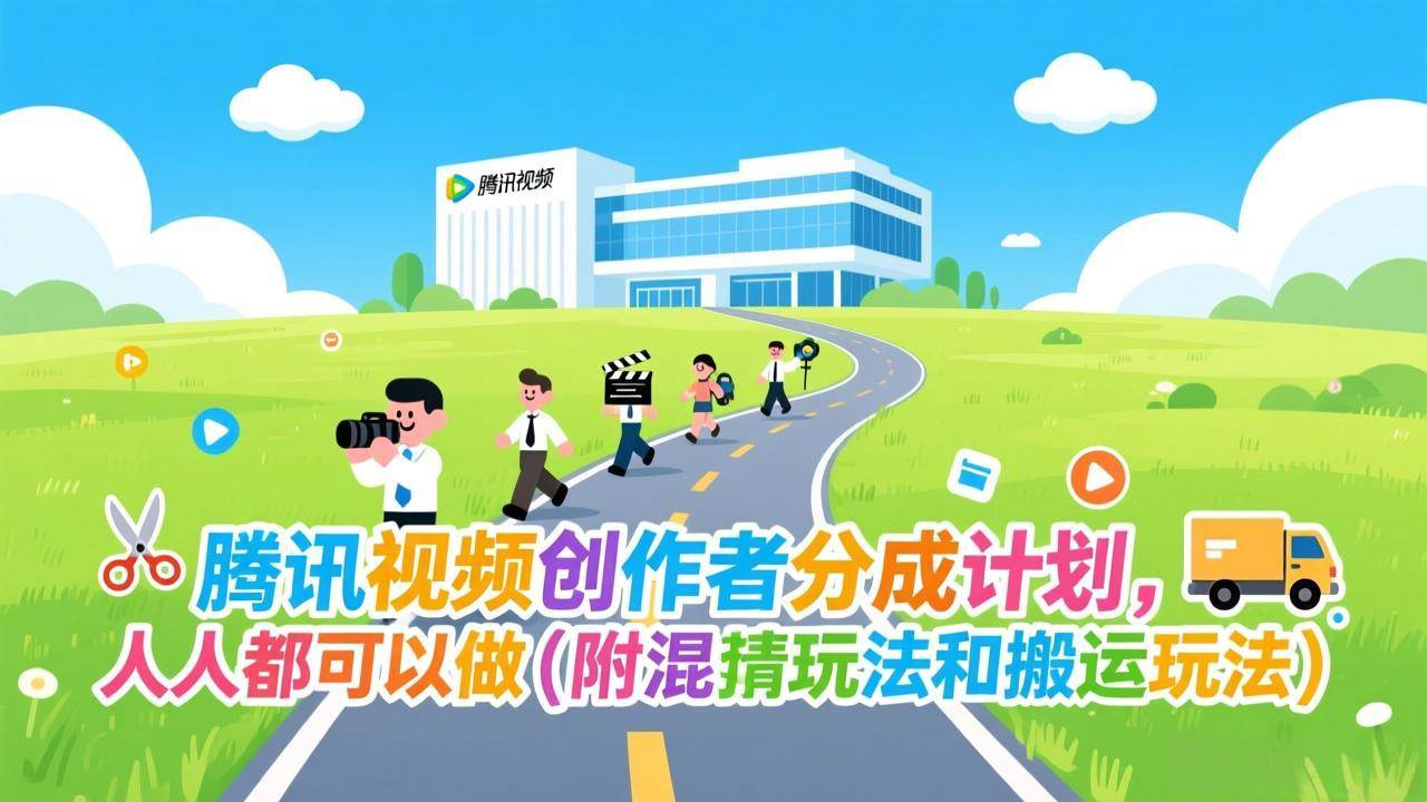 腾讯视频创作者分成计划，人人都可以做（附混剪玩法和搬运玩法）-汇创资源网-一个提供最全的虚拟资源网站