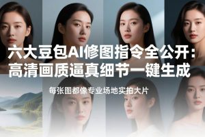 （17481期）六大豆包AI修图指令全公开：高清画质逼真细节一键生成，每张图都像专业场地实拍大片