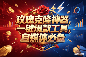 （18361期）玫瑰克隆神器，一键爆款ai工具，自媒体必备，60多个功能的详细教程