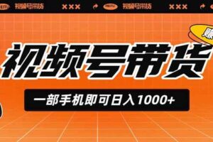 (19366期)视频号带货,一部手机即可日入1000+,无人直播玩法轻松躺赚带货佣金