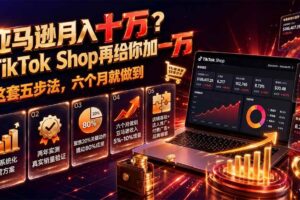 (19643期)亚马逊月入十万?TikTok Shop再给你加一万——这套五步法,六个月就做到【原创双语字幕】